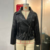 Punk Short Belt Lapel Locomotive Style Jacket