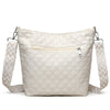 Fashion Quilted Shoulder Diamond Lattice Letter Label Large-capacity Crossbody Bag
