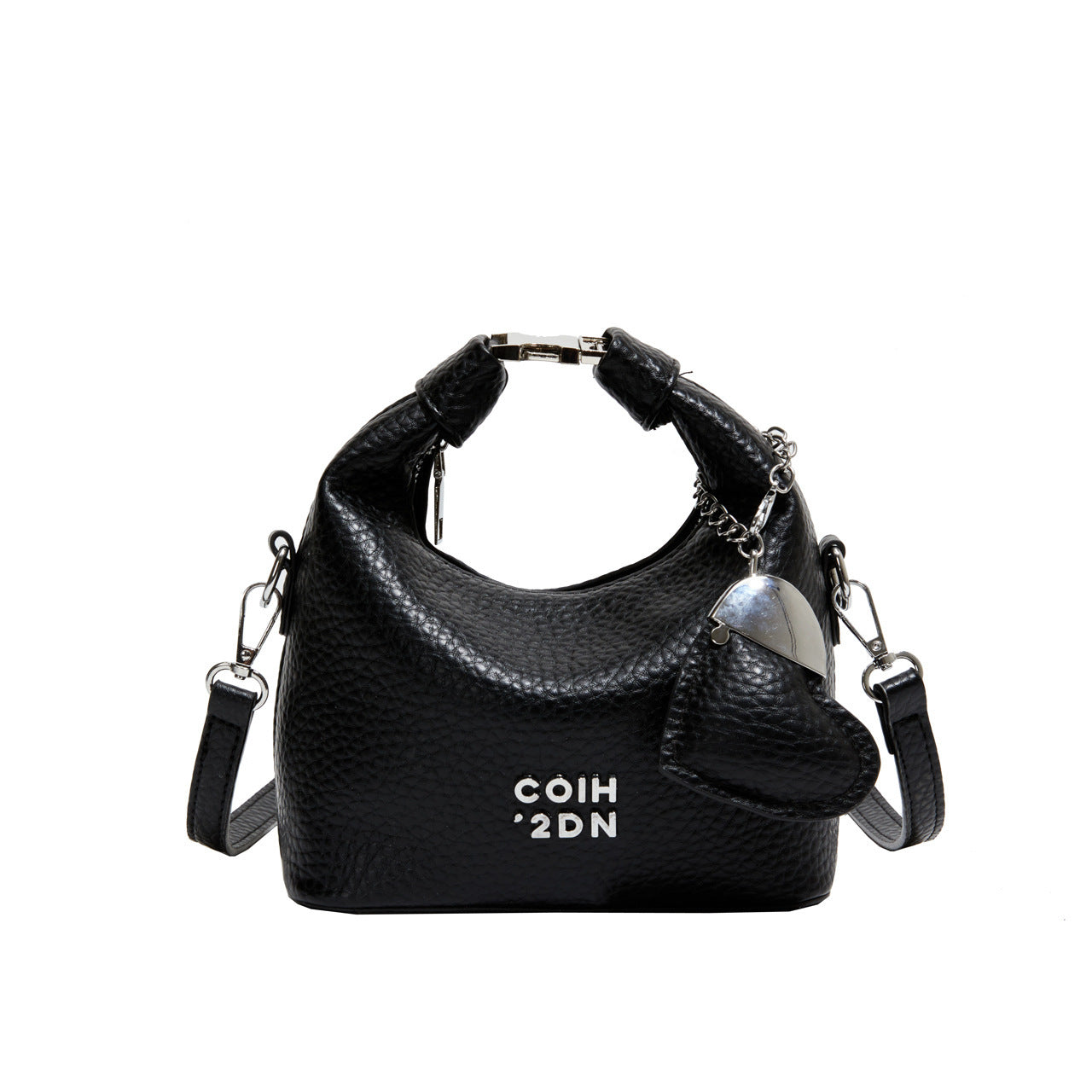 Fashionable Litchi Pattern Commuter Messenger Bag