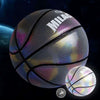 Glowing fluorescent basketball