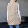 Stand Collar Sleeveless Warm Vest New Zipper Vest