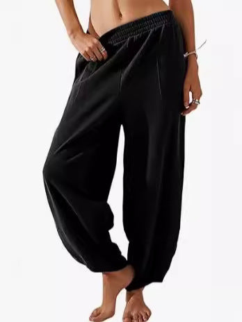 Women's Cotton And Linen Loose Wide-leg Pants Casual