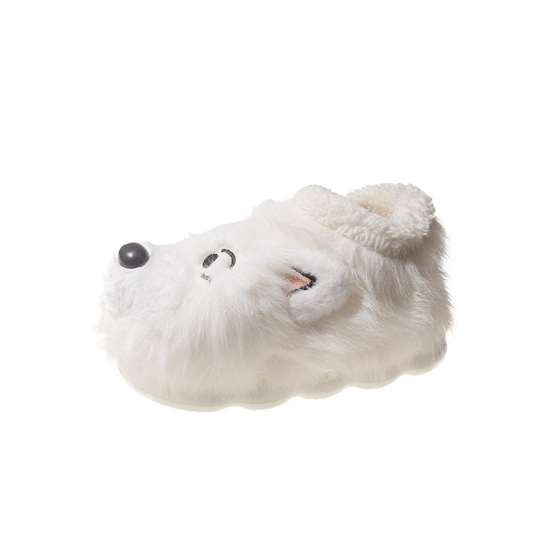 Ankle Wrap Cotton Slippers Female Interior Home Insulated Cotton-padded Shoes