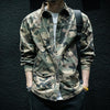 Camouflage Long Sleeve Tooling Shirt Jacket Men