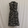 Warm Large Lapel Zebra Belt Plus Size Vest