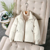 Short Korean Style Loose Stand Collar Puffer Jacket Versatile Commuter Style