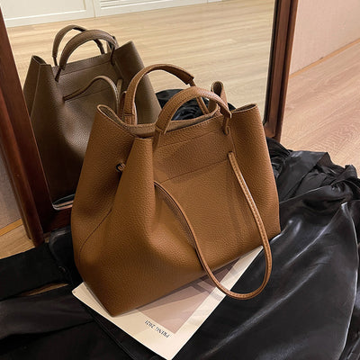 Borsa a tracolla portatile da donna, grande capacità