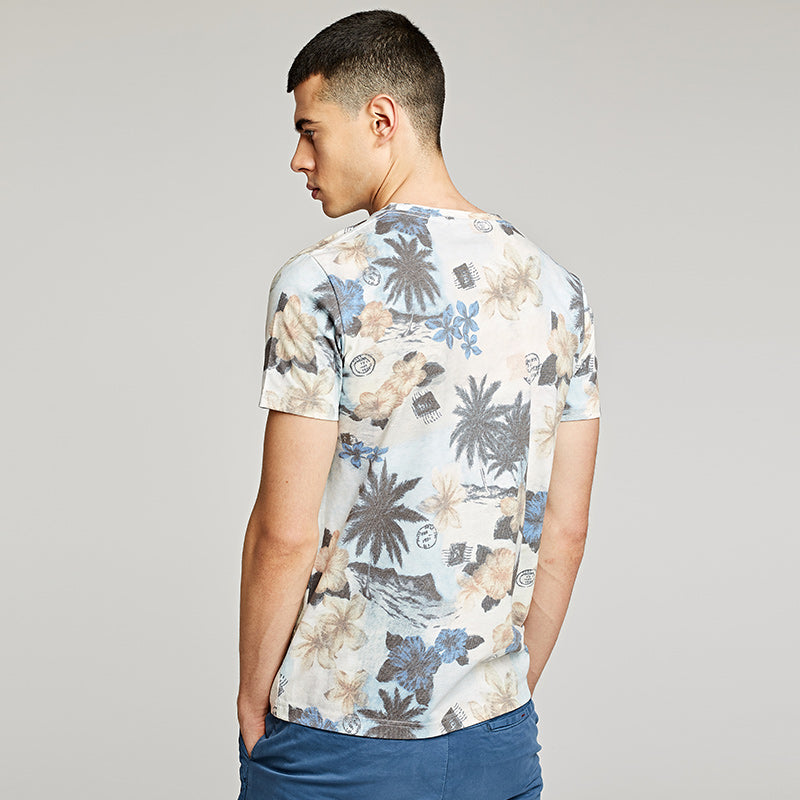 T-shirt a maniche corte da uomo girocollo