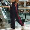 Simple Stitching Casual Sports Breasted Sweatpants