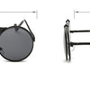 New Vintage Round Steampunk Sunglasses Flip-Up UV Protection Metal Frame Men And Women Summer Cycling Sun Glasses