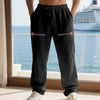 Linen Autumn Men's Loose Trendy Zipper Men's Casual Pants
