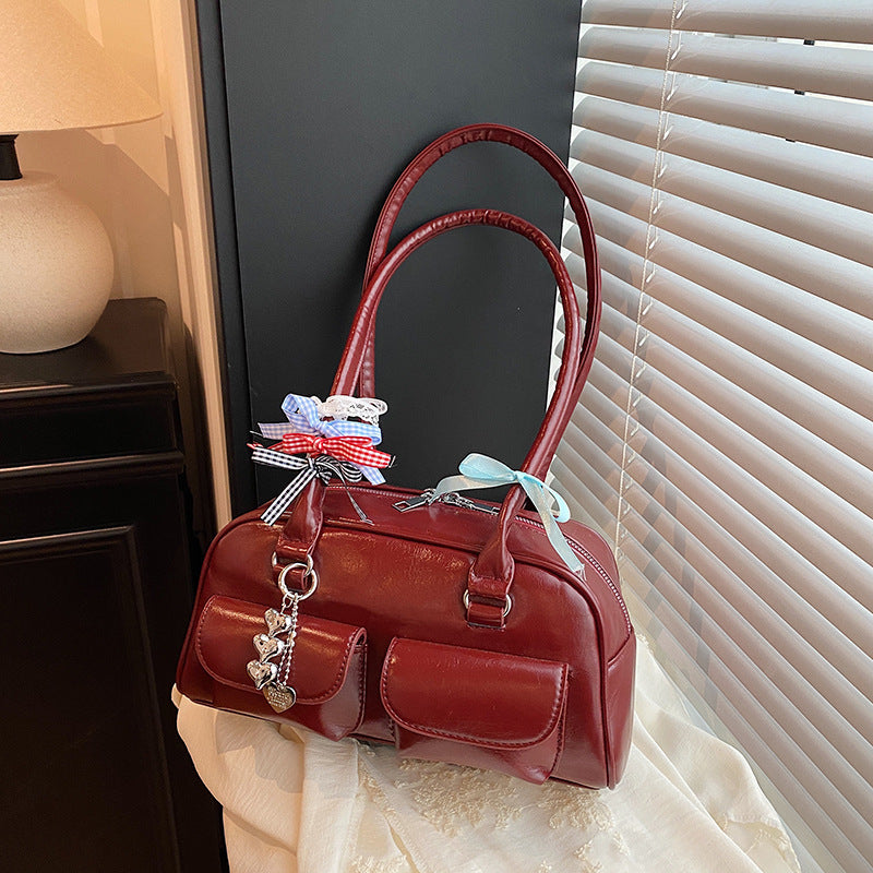 New Autumn Winter Retro One Shoulder Underarm Pillow Bag