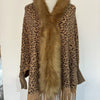 Leopard Print Leopard Print Fur Collar