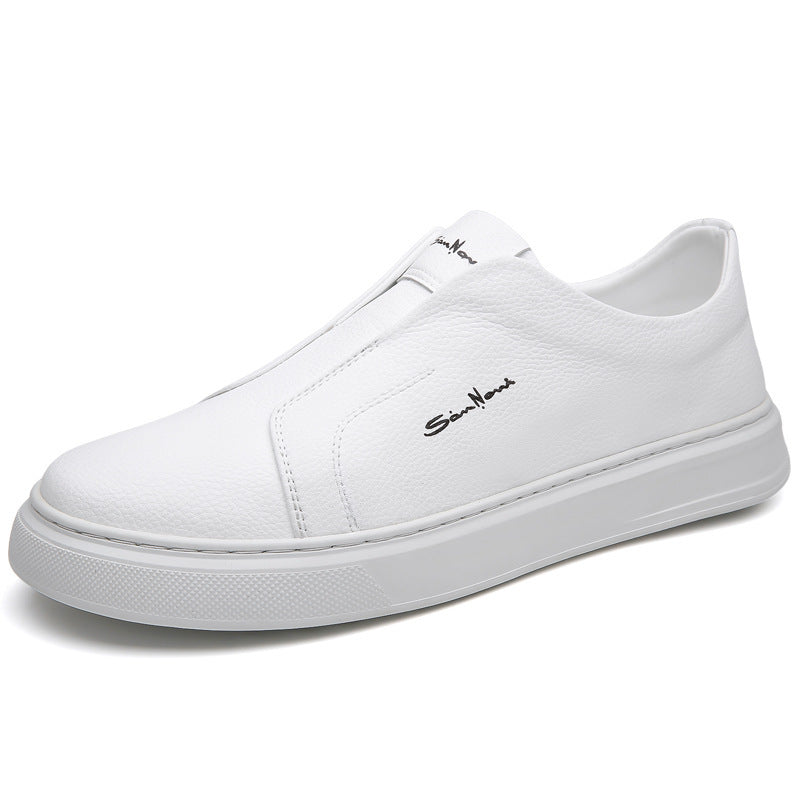 Scarpe slip-on casual e comode, traspiranti, antiscivolo, alla moda, con fondo morbido in gomma, punta tonda e tacco piatto