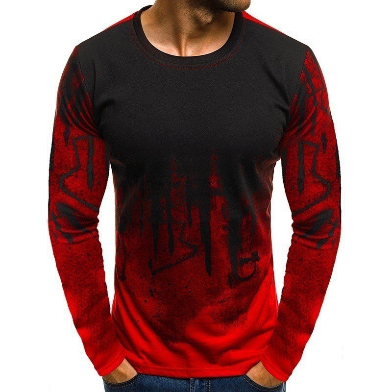 Men's Autumn And Winter T-shirt Fashion Sports Long Sleeve