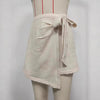 Gonna asimmetrica casual con fiocco laterale