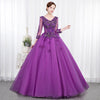 Abito da sera lungo in tulle a balze Fantasy Forest