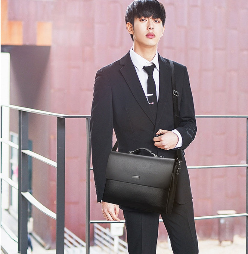 Men's Bag Horizontal Handbag Large Capacity Business Briefcase