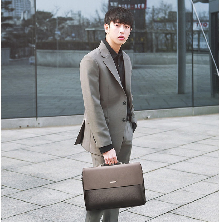 Men's Bag Horizontal Handbag Large Capacity Business Briefcase