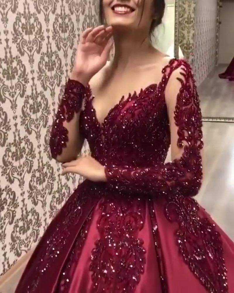Nuovo Abito Lungo Sexy da Sera da Banchetto con Strass e Stampa a Caldo, con Grande Oscillazione, Stazione Indipendente, per il Commercio Estero, Modello Europeo e Americano