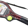 Tennis rebound tennis training device with rope