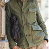 Men's casual stand collar pocket jacket