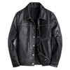 New Spring And Autumn Leather Cowhide Denim