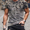T-shirt a maniche corte stampata europea e americana
