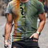 T-shirt a maniche corte stampata europea e americana
