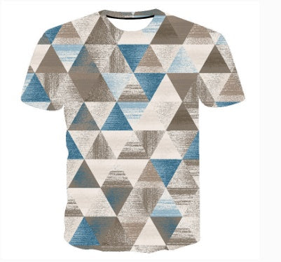 T-shirt a maniche corte da uomo a triangolo invertito