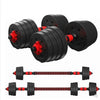 Home Training Arm Muscle Rubber Coating Dumbbell Barbell Fitness Equipment