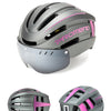 Mountain Bike Helmet And Helmet Integral Molding With LED Warning Iight Mountain Riding Equipment