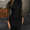 Hot Sale Ebay Amazon Wish Hot Sparkling Hollow Dress Dress