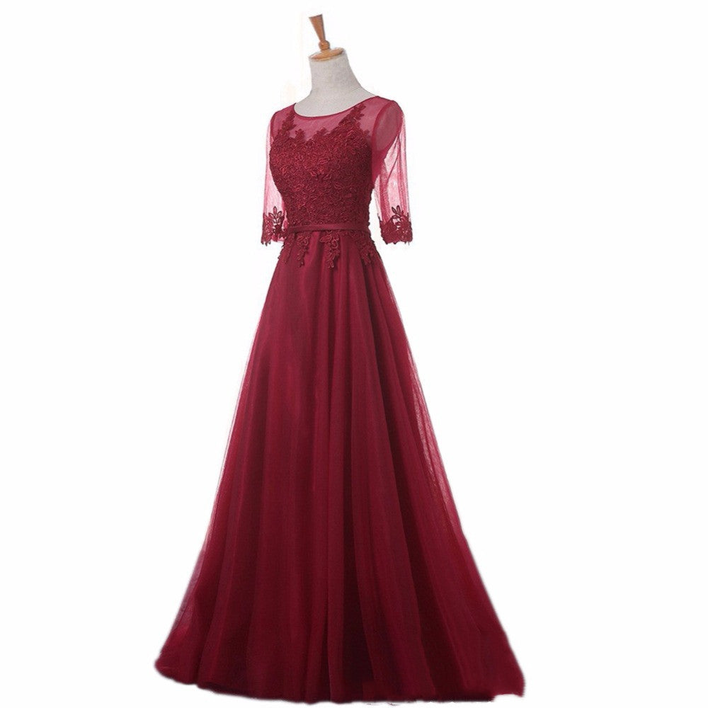 Abito da sera da banchetto da donna, lungo e sottile, elegante e sottile, abito da sposa coreano per il brindisi