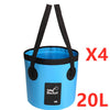 Portable Travel Bag Fishing Bucket Folding Bucket Bag Outdoor Convenient Travel Car Wash Bucket Outdoor Waterproof Bag