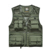 Summer Men's Outdoor Fishing Mesh Vest Jackets Travel Photography Waistcoats Man Jungle Tactical Quick Dry Multi Pockets Jacket