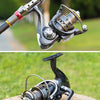 Telescopic Fishing Rod Combo Spinning Reel Fishing Set Carp Fishing Rod Reel Kit