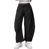 Fashion Loose Sports Drawstring Pocket Cropped Sweatpants