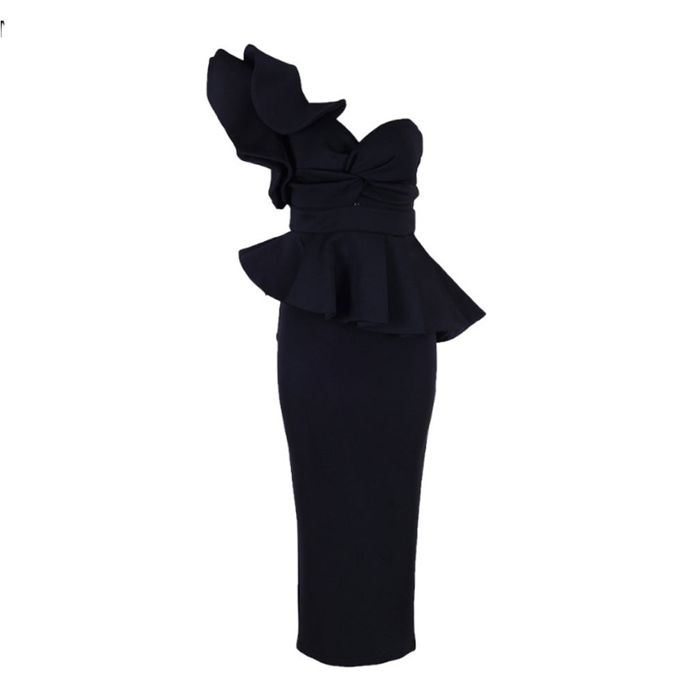 Vestito sexy senza spalline