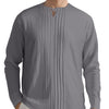 Long Sleeve New Solid Color Linen Design European And American Men's Casual
