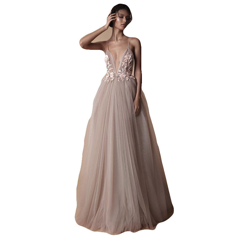 Abito da sposa da sposa Abito da damigella d'onore in stile nuovo da donna con fionda