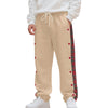 Simple Stitching Casual Sports Breasted Sweatpants