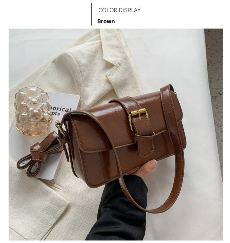 Niche Messenger Retro Easy Matching Shoulder Small Square Bag