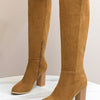 Women's Square Toe High Heel Fashion Boots