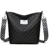 Fashion Quilted Shoulder Diamond Lattice Letter Label Large-capacity Crossbody Bag