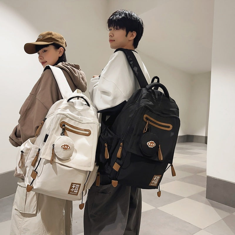 New Large-capacity Backpack Middle School Students Schoolbag