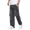Jeans azzurri con elastico alle caviglie