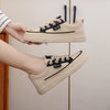 Sneakers bianche comode con plateau in stile coreano da donna
