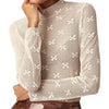 See-through Lace Top Mesh Multi-color