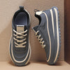 Men's Leather Platform Dad Shoes Lightweight Comfort Trend